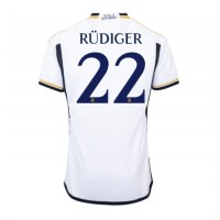 Fotballdrakt Herre Real Madrid Antonio Rudiger #22 Hjemmedrakt 2023-24 Kortermet